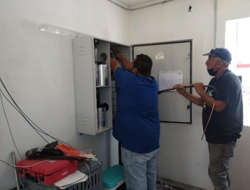 Instalación de centro de carga